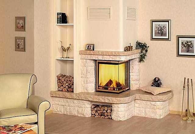 Угловые камины из кирпича с фото: мини-камин, размер, проекты и топки с духовкой