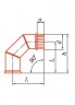 Колено 90° d=100 mm