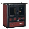 Отопительно-варочная печь Sideros DESIRE 760 (бордовая)