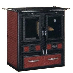 Отопительно-варочная печь Sideros DESIRE 760 (бордовая)