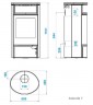 Печь камин ABX Atlantik 7 сталь