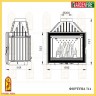 Чугунная топка Мета Ardenfire Фортуна 714