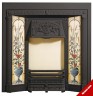 Poppy & Wheatsheaf Tiled Fireplace