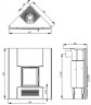 Печь камин Nordpeis  London угловой