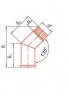 Сэндвич-колено 135° 140x210 мм К