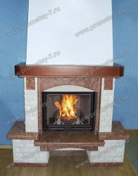 Фронтальный камин Вероника