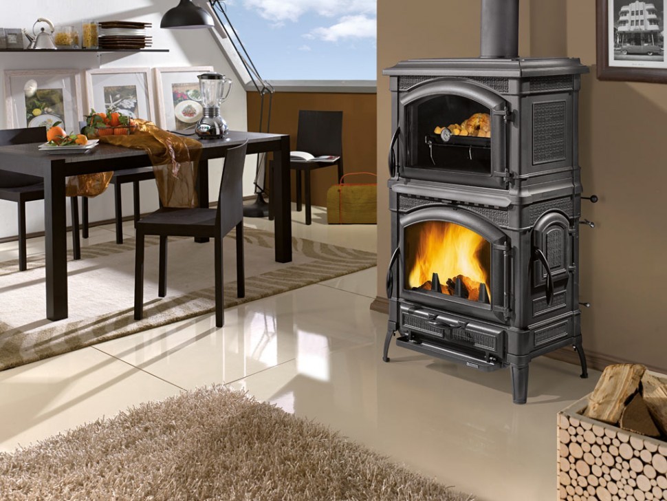 Печь камин La Nordica Isotta con Forno (Нордика Изотта с духовкой) Цена в Москве