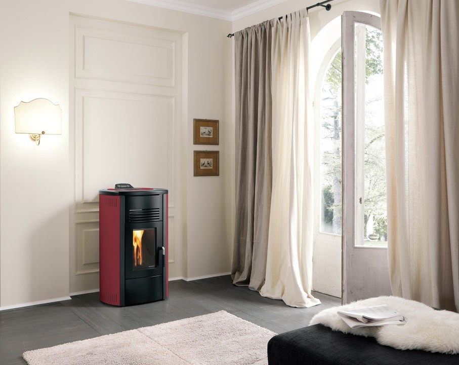 Печь камин Palazzetti Carlotta 13 kw - Idro на пеллете