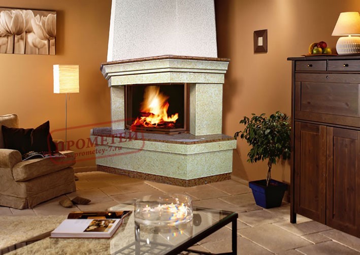 Угловой камин Адоор 2