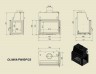 Каминная топка Kratki Oliwia/PW/BP/22/W/Z