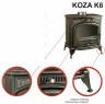 Печь камин Kratki Koza K6