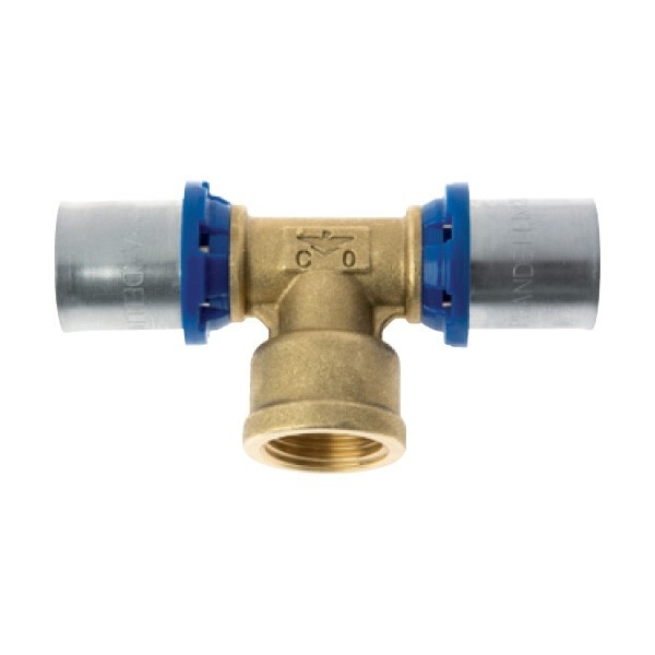 Тройник с внутренней резьбой (16 х 2,0) x 1/2'' профиль H,TH, U