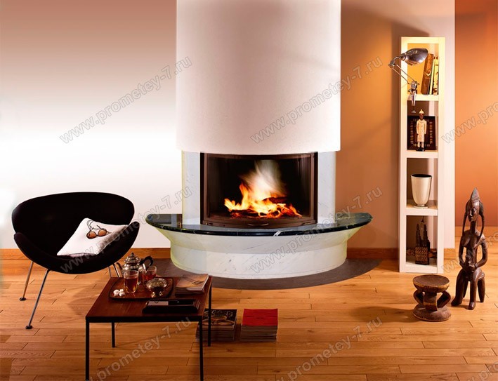 Фронтальный камин Лидо