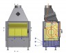 Каминная топка Hajduk VOLCANO 1V h- гильотина