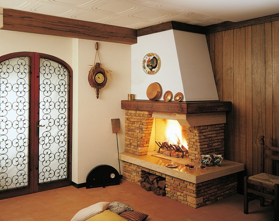 Каминная облицовка Palazzetti Valcomelico Senza Forno (без духовки) (кантри)