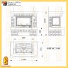 Облицовка камина Мета ПЕГАС 715У