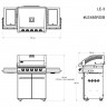 Газовый гриль LE-3