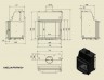 Каминная топка Kratki Amelia/PR/PW/24