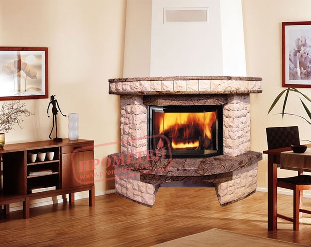 Угловой камин Клавдия-2