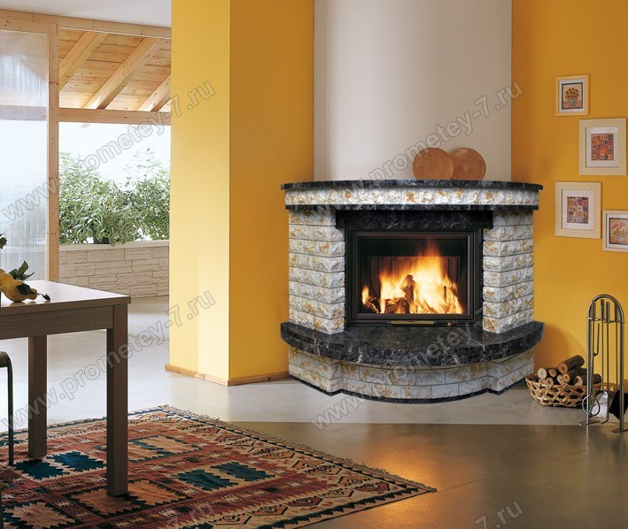 Угловой камин Клавдия-4
