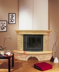 Угловой камин Конго