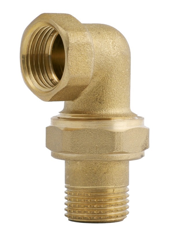 Соединитель угловой латунный американка 152 1 1/4