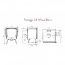 Печь камин Dovre Vintage 35