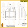 Каминная стальная топка Мета Эльба 800Ш