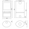 Печь камин Emotion S (Емотион) Skantherm