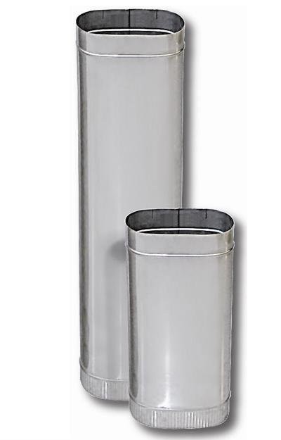 Труба овальная THO L 1000 x 100/200 ( Вулкан )