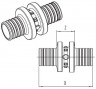 Соединительная муфта Rehau Rautitan переходная 25-16 PX