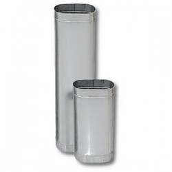 Труба овальная THO L 1000 x 120/240 ( Вулкан )