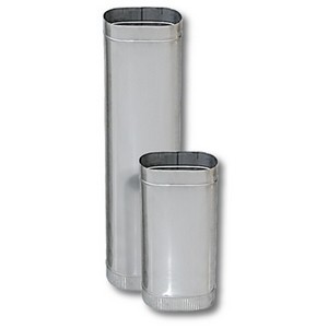 Труба овальная THO L 1000 x 120/240 ( Вулкан )