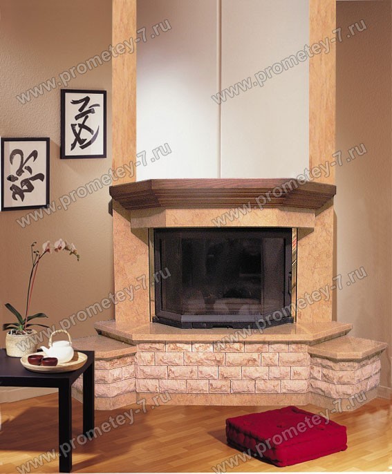 Угловой камин Садко