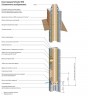 Комплект двухходового дымохода Schiedel UNI без вент. каналов диаметром 180 х180 мм, высотой 10 метров