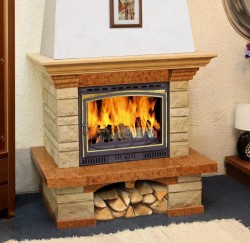 Каминная облицовка Andalusia Violetta Rosso из мрамора