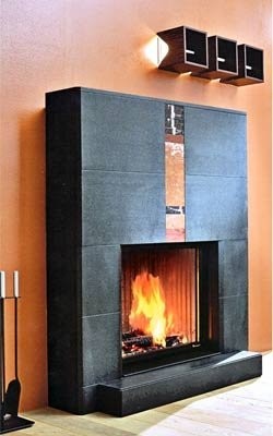 Облицовка камина EdilKamin Dromond stonelite nero (90)