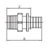 Переходник Rehau Rautitan RX с наружной резьбой 20-R 1