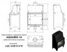 Каминная топка Kratki Aquario/A/14/W